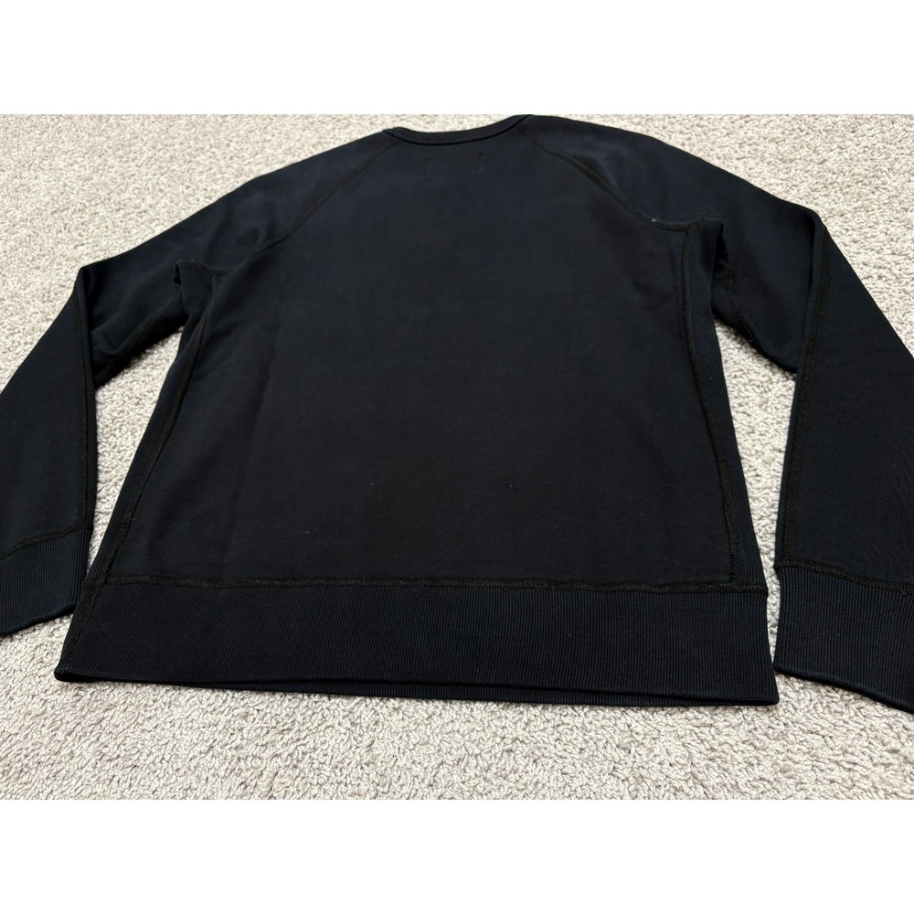 Reigning Champ Sweatshirt Crewneck Pullover Terry Slim Fit Black Mens Medium (M) - Picture 9 of 16